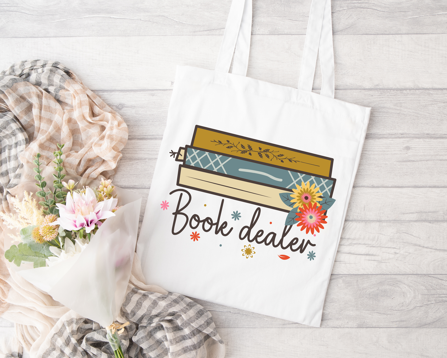 Book Dealer Sublimated Tote Bag