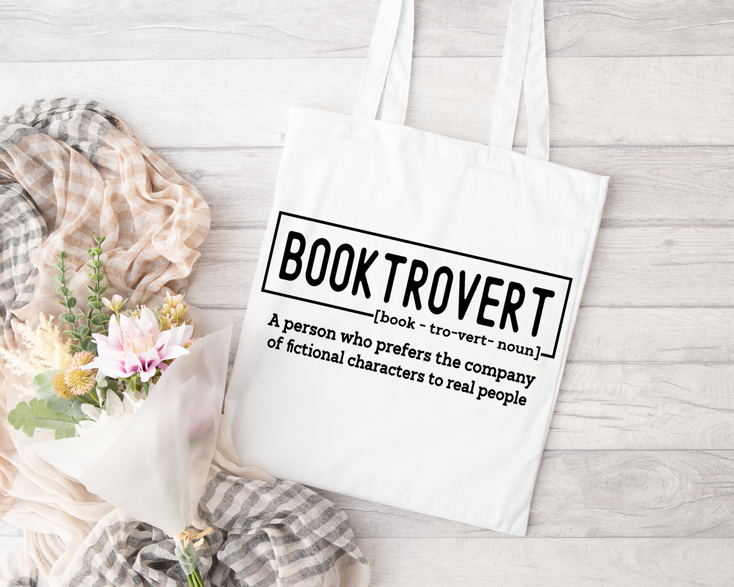 Booktrovert Sublimated Tote Bag