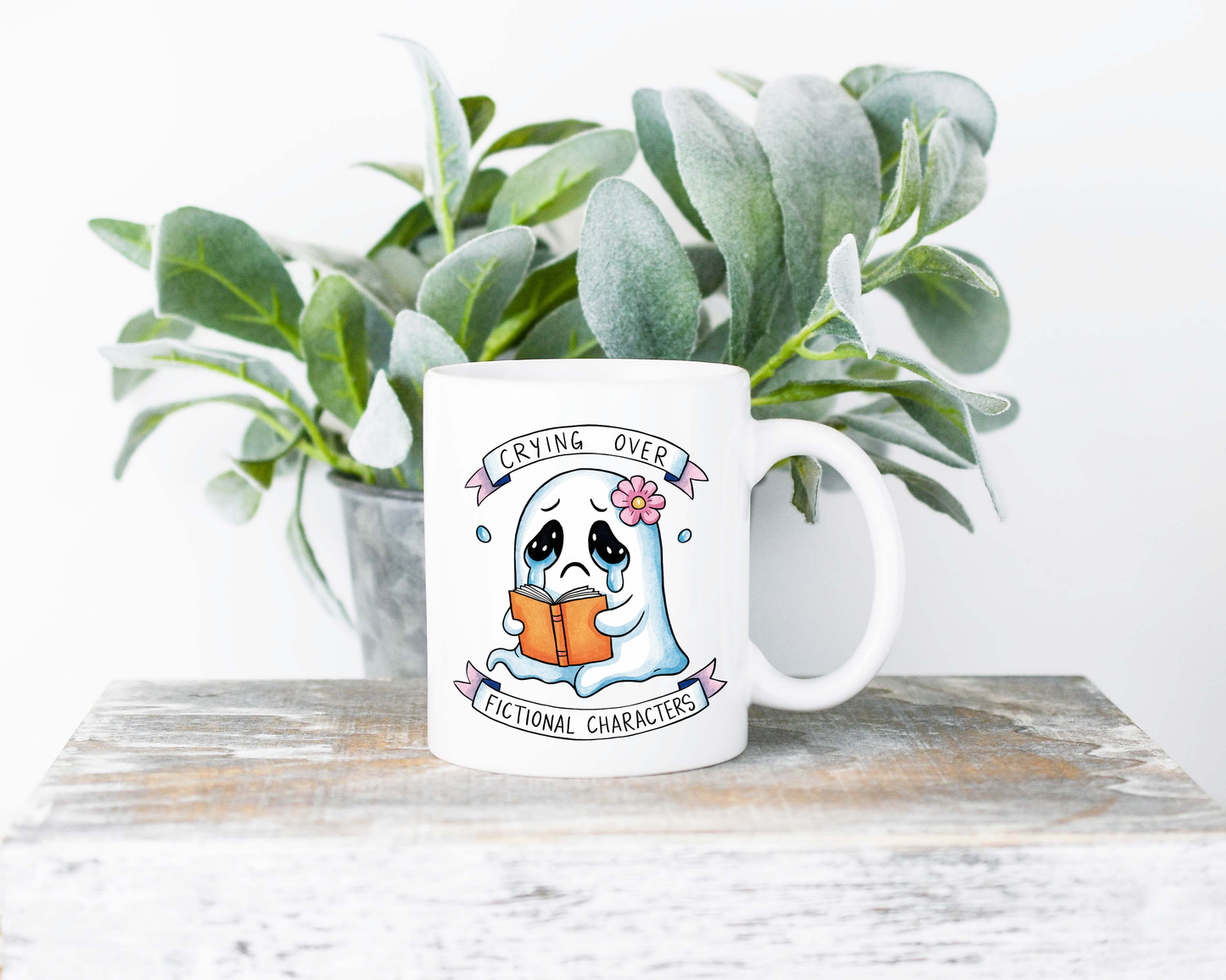 Crying Over Fictional Characters Coffee Mug | Coffee Mug | Sublimated Coffee Mug