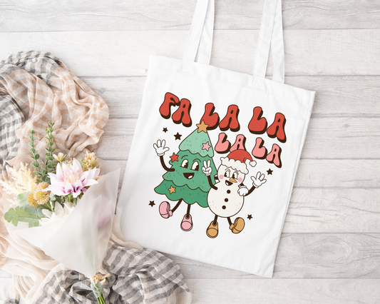 Fa La La La La Sublimated Tote Bag