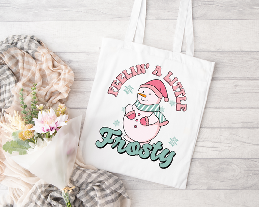 Feelin A Little Frosty Sublimated Tote Bag