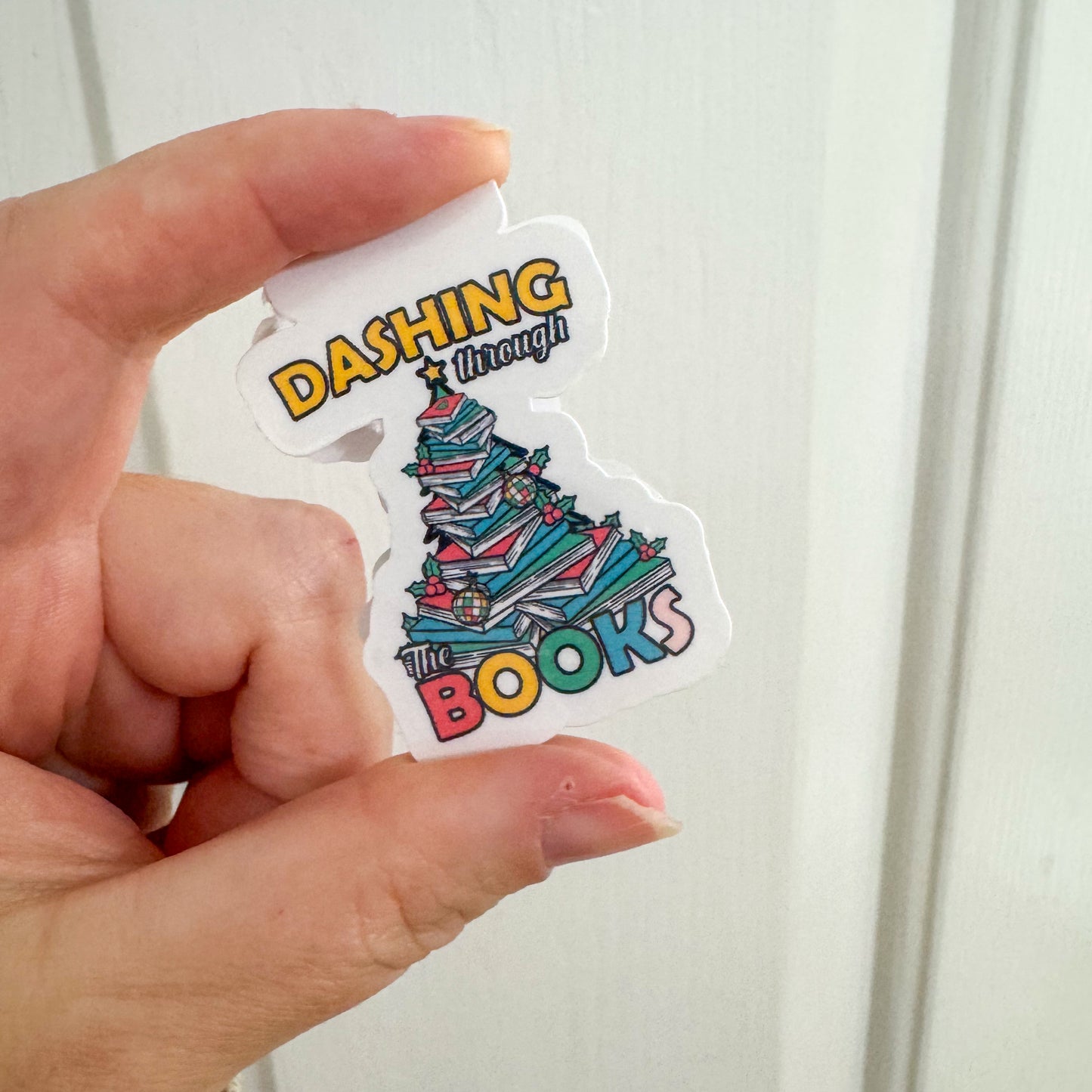 Dashing Through The Books Magnetic Bookmarks | Durable, Laminated Cardstock with Strong Magnets