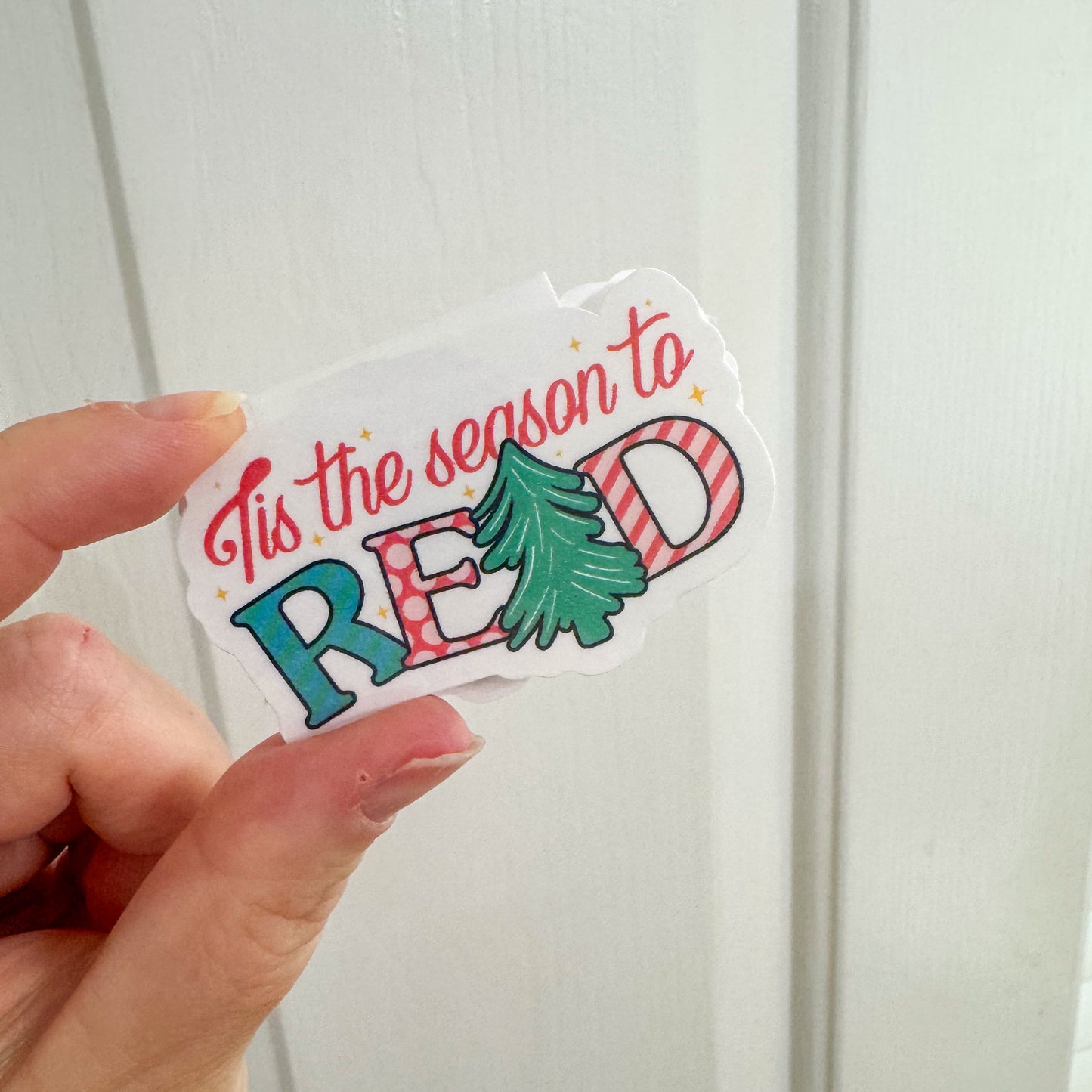 Tis The Season To Read Magnetic Bookmarks | Durable, Laminated Cardstock with Strong Magnets