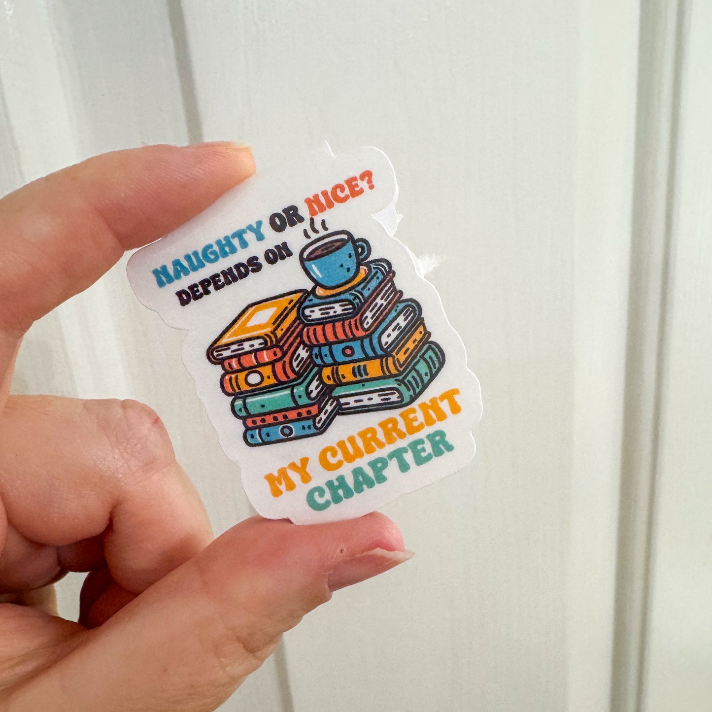 Naughty Or Nice Magnetic Bookmarks | Durable, Laminated Cardstock with Strong Magnets