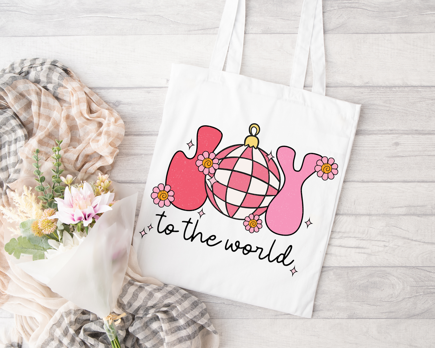 Joy To The World Sublimated Tote Bag