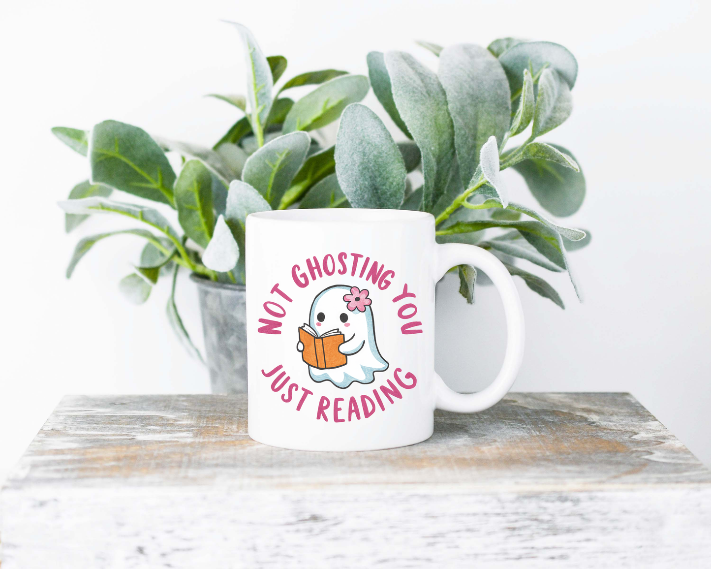 Not Ghosting You Just Reading Coffee Mug | Coffee Mug | Sublimated Coffee Mug