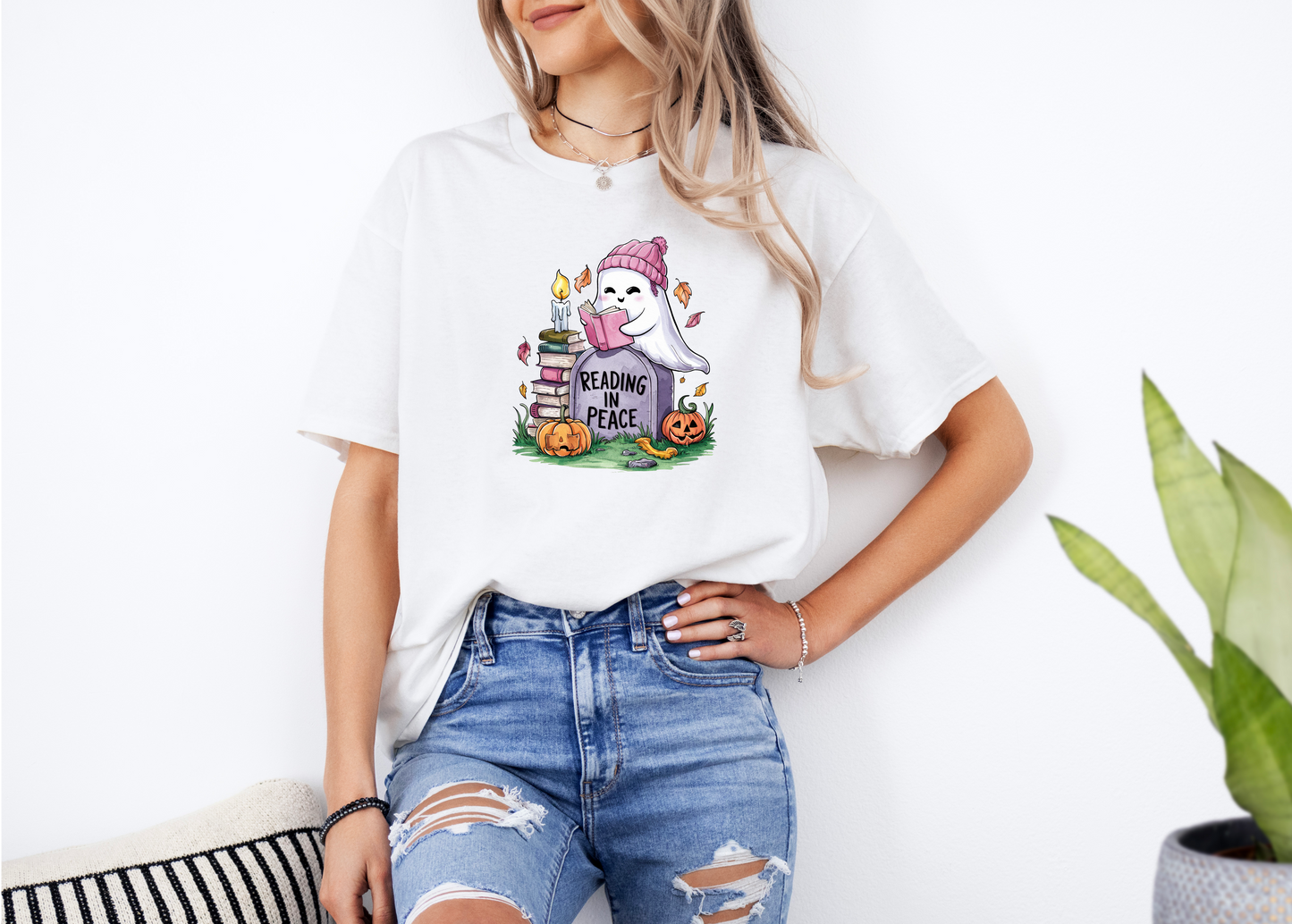 Reading in Peace Shirt | Cotton T-Shirt