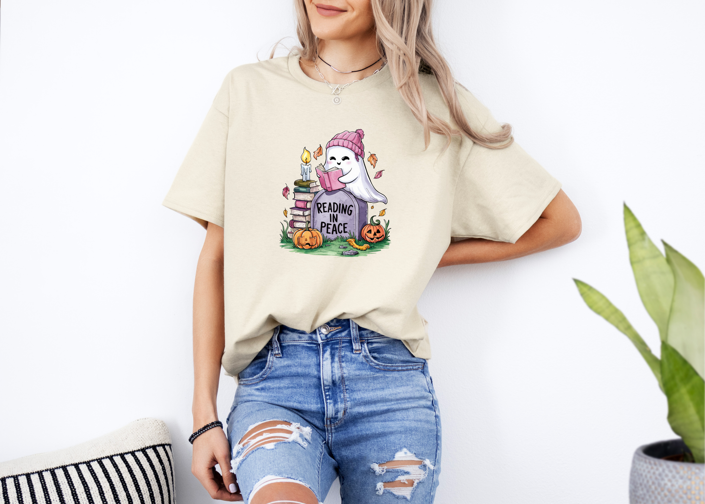 Reading in Peace Shirt | Cotton T-Shirt