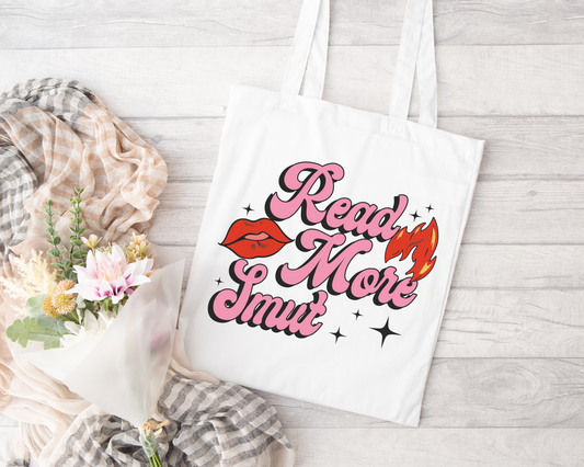 Read More Smut Sublimated Tote Bag