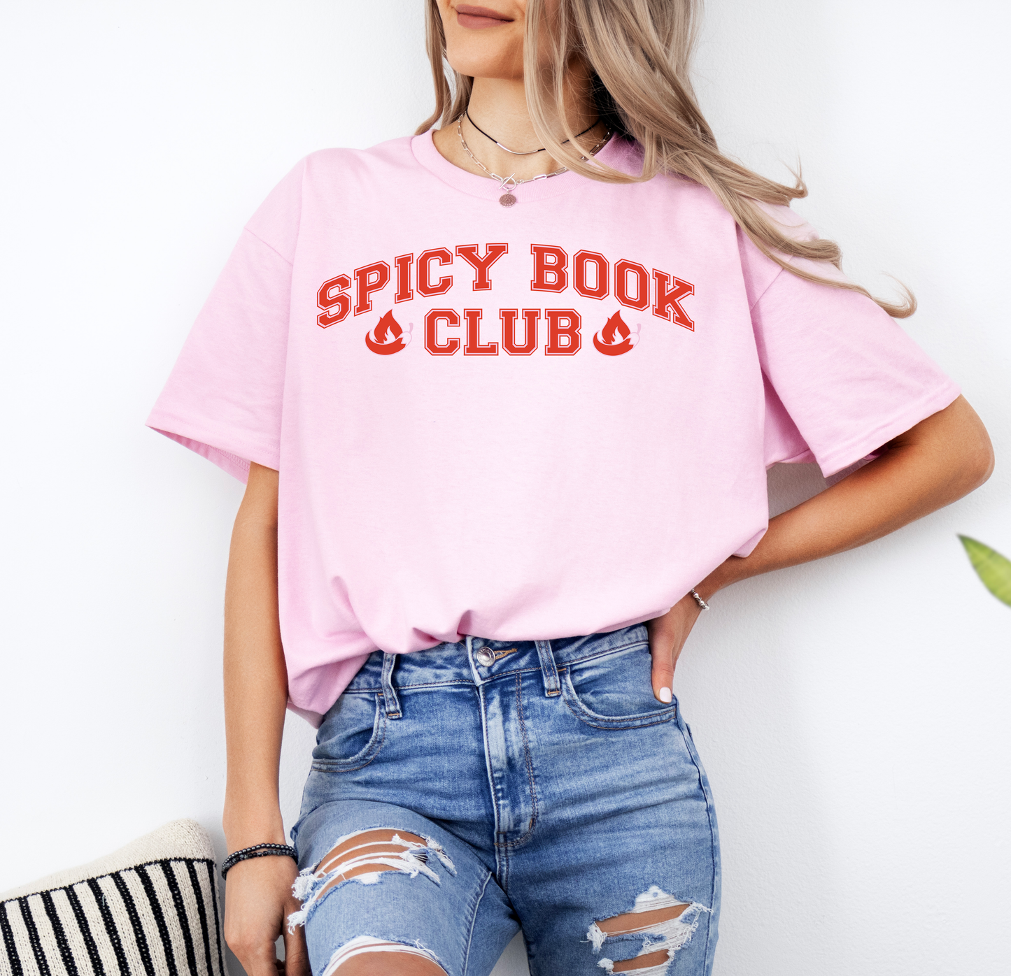 Spicy  Book Club | Gildan G500 Heavy Cotton T-Shirt with Custom DTF Transfer Design