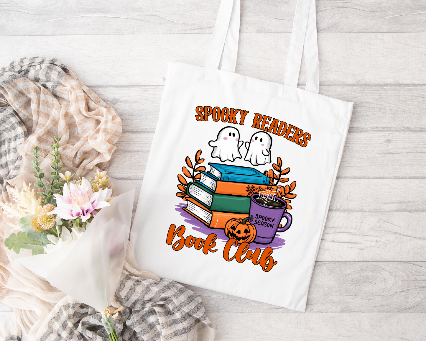 Spooky Readers Book Club Design #2 Tote Bag