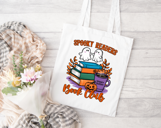 Spooky Readers Book Club Design #2 Tote Bag