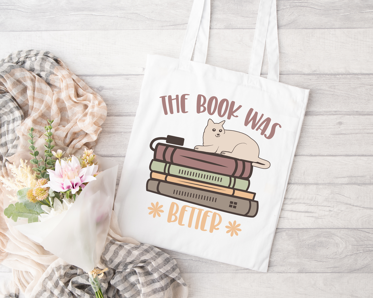 The Book Was Better Sublimated Tote Bag