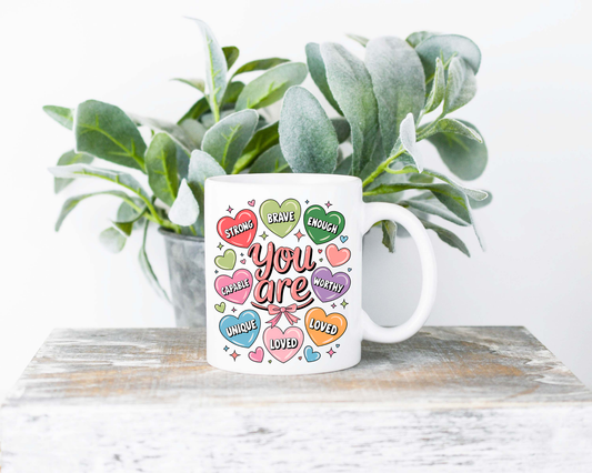 You Are Loved Sublimated Coffee Mug - 11oz Ceramic Mug