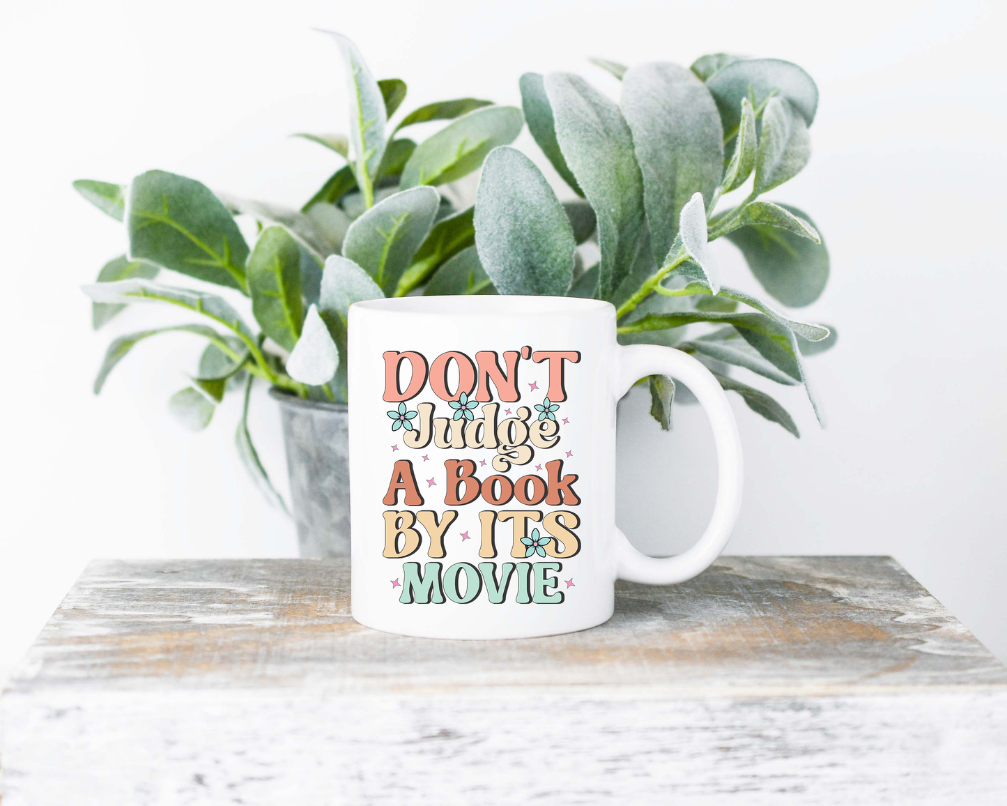 Don't Judge A Book By Its Movie Sublimated Coffee Mug - 11oz Ceramic Mug