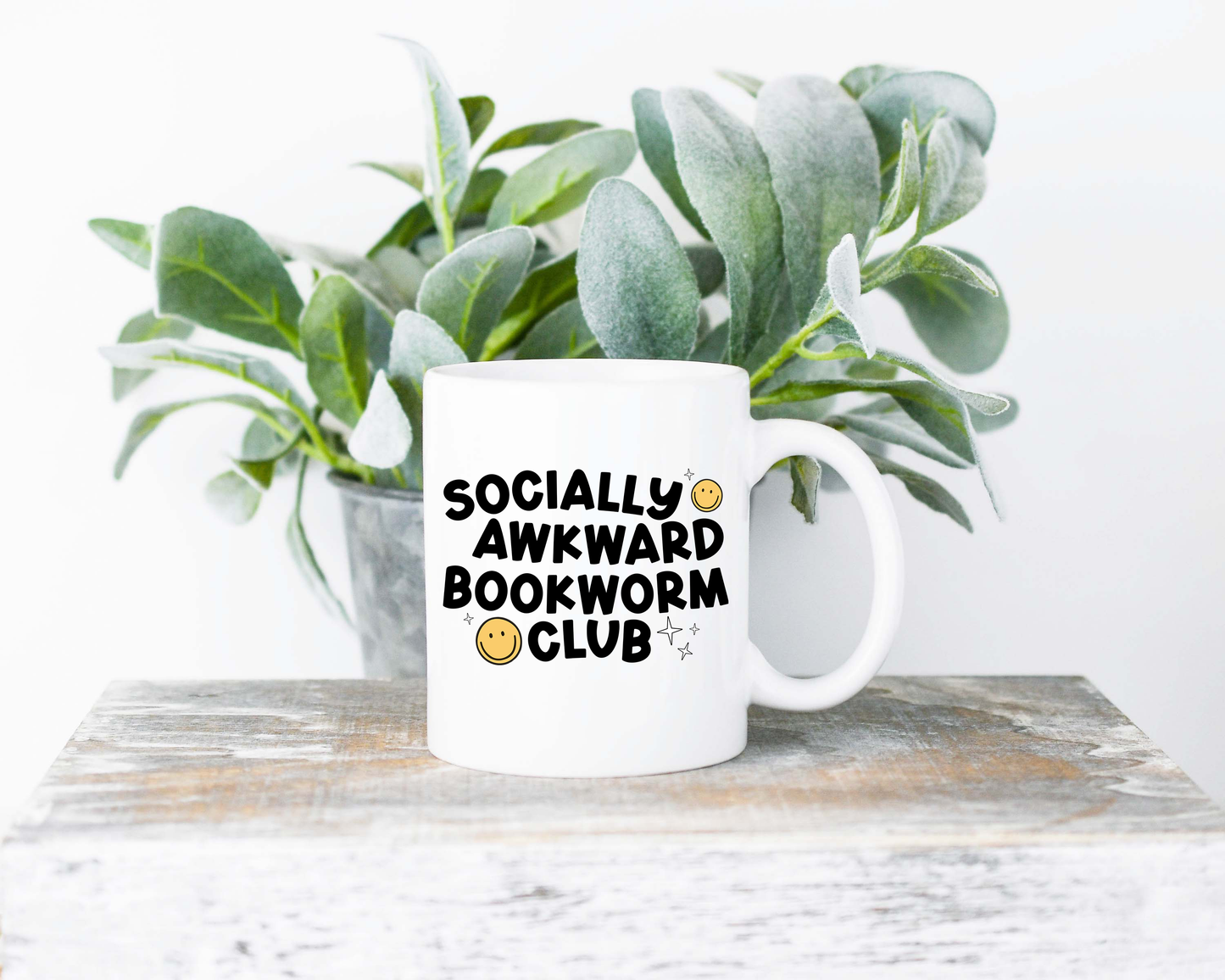 Socially Awkward Bookworm Club Sublimated Coffee Mug - 11oz Ceramic Mug