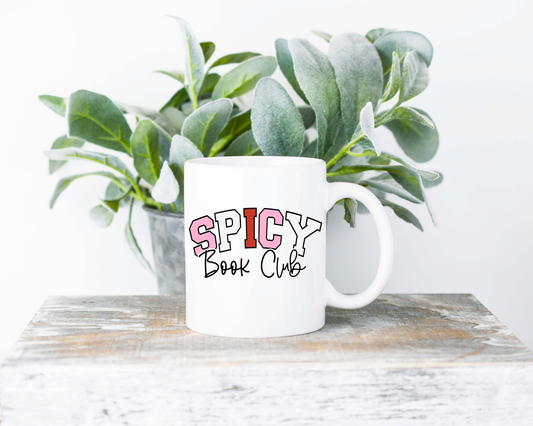 Spicy Book Club Sublimated Coffee Mug - 11oz Ceramic Mug