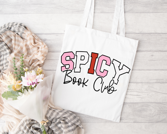 Spicy Book Club Sublimated Tote Bag