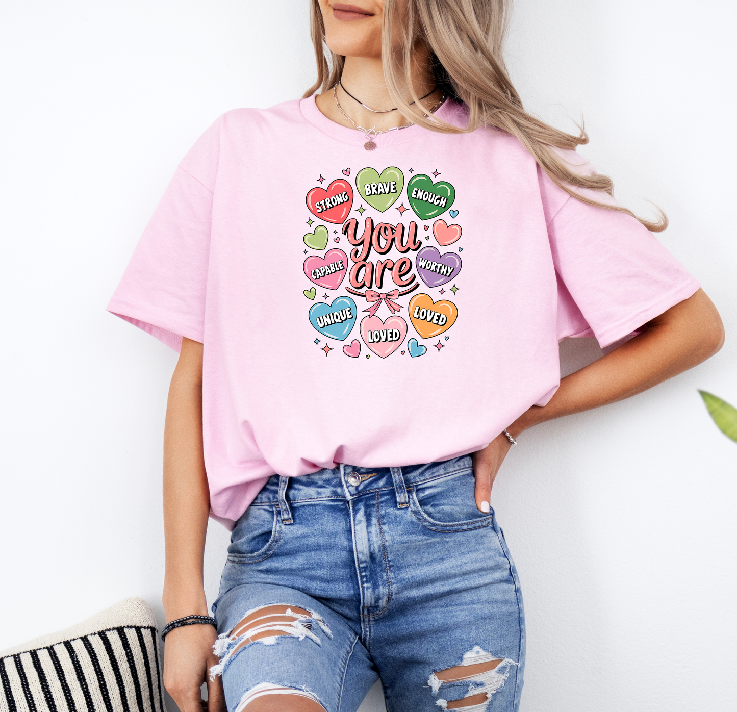 You Are Loved | Gildan G500 Heavy Cotton T-Shirt with Custom DTF Transfer Design