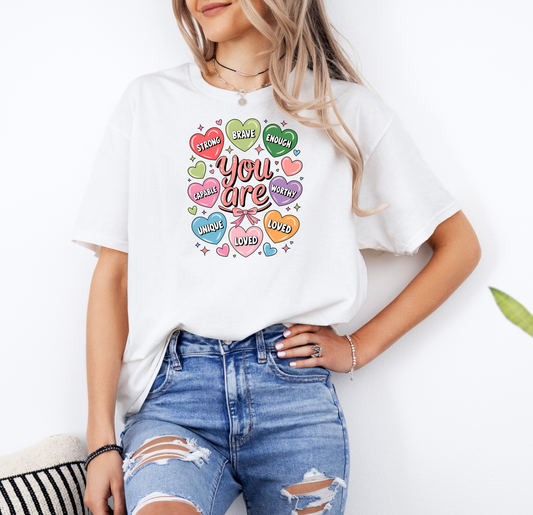 You Are Loved | Gildan G500 Heavy Cotton T-Shirt with Custom DTF Transfer Design