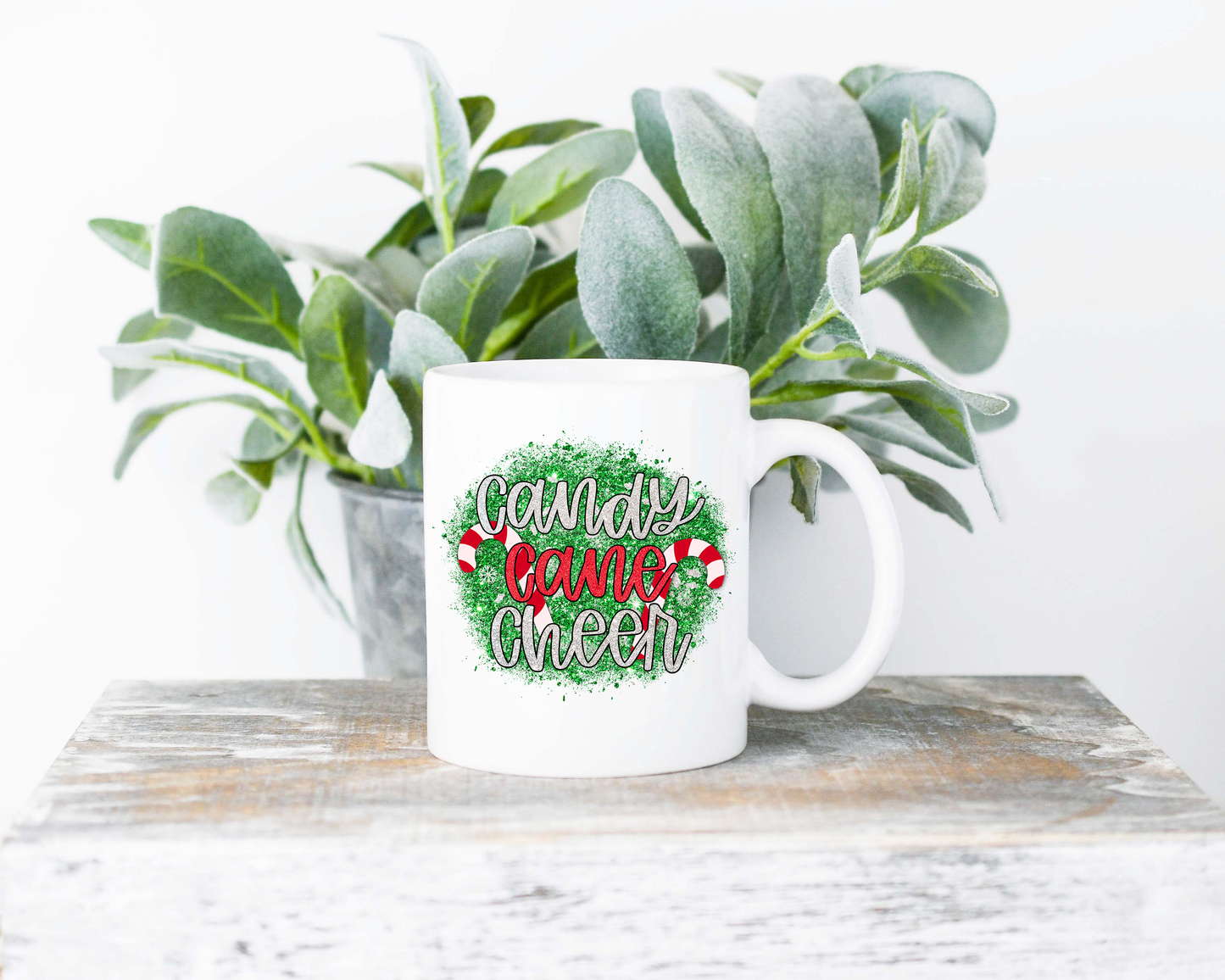 Candy Cane Cheer Coffee Mug | Coffee Mug | Sublimated Coffee Mug