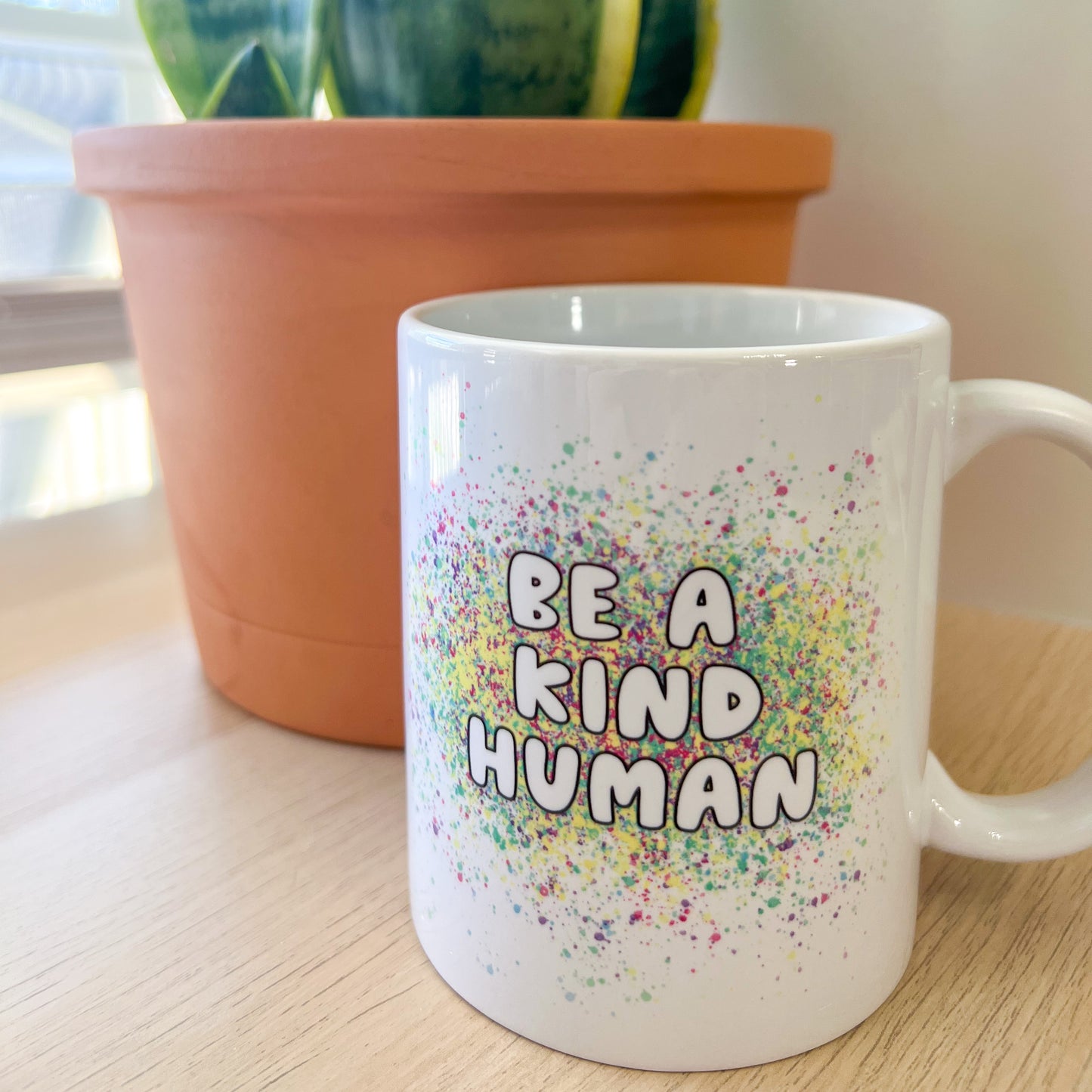 Be a Kind Human Coffee Mug | Coffee Mug | Sublimated Coffee Mug