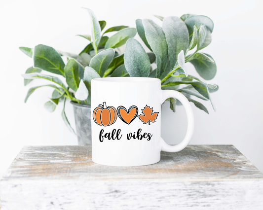 Fall Vibes Coffee Mug | Coffee Mug | Sublimated Coffee Mug